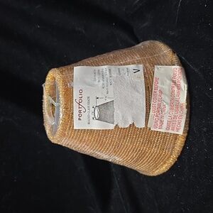 Portfolio Gold Beaded Glass Shade, 2 5/8 × 5 1/4 × 4 1/4, NIP #2 of 2
